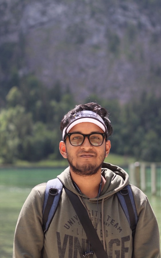 Arghyadeep Basu smiling on a hike