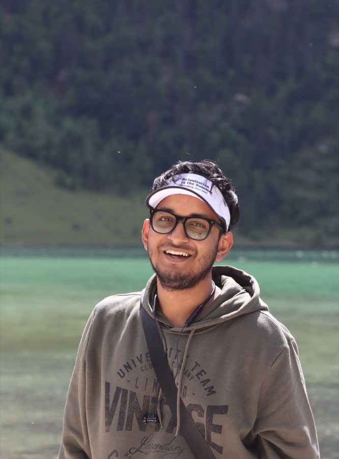 Portrait of Arghyadeep Basu outdoors in the mountains