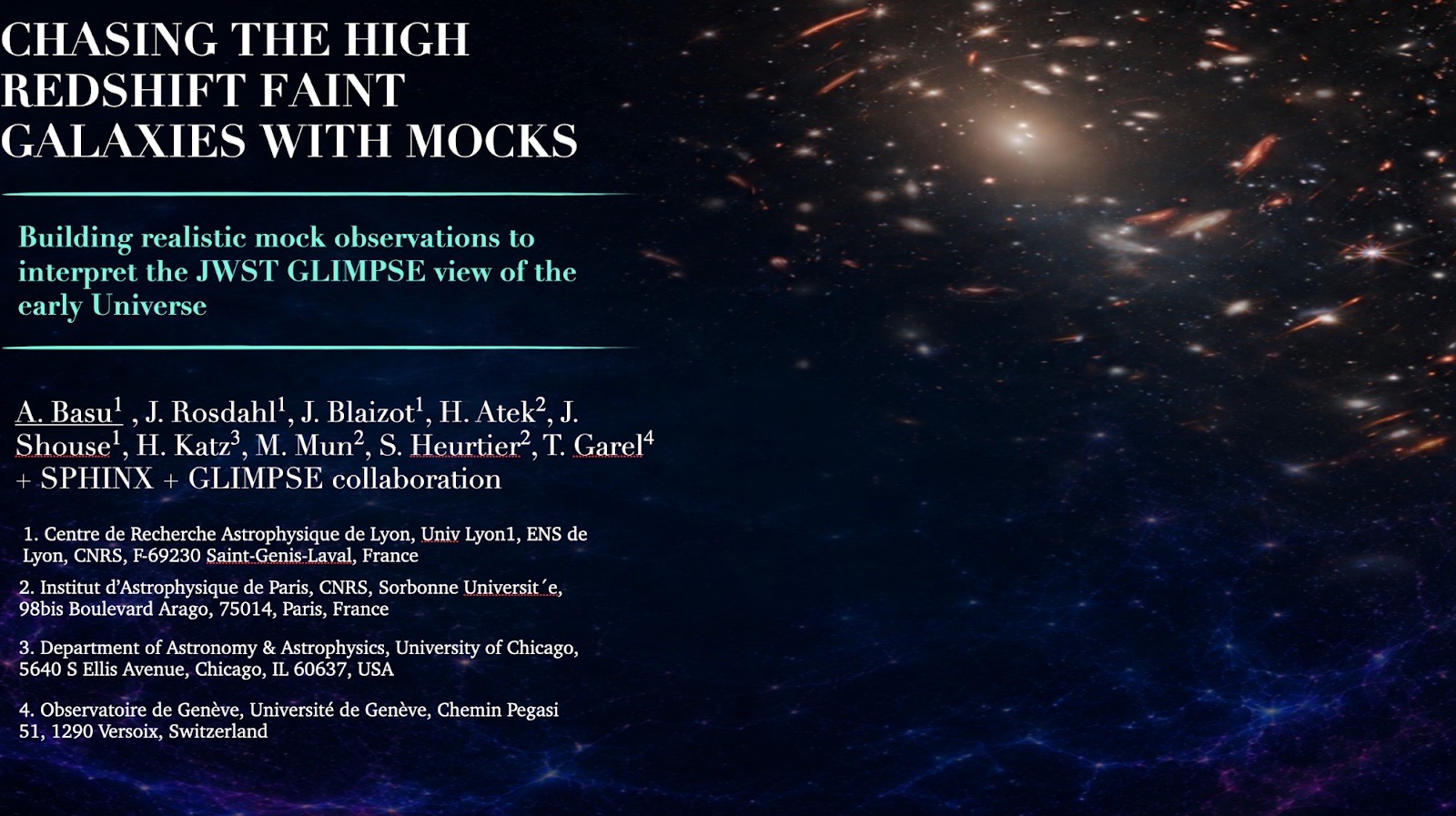 Poster: Chasing the high redshift faint galaxies with mocks