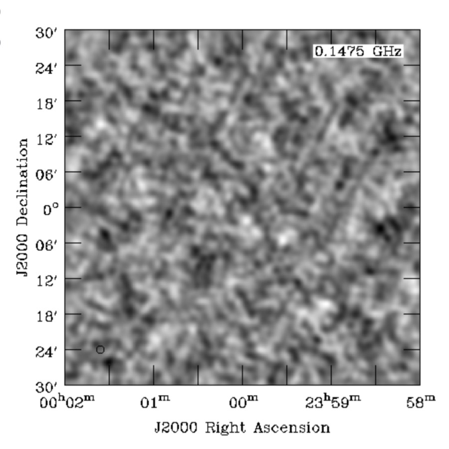 TGSS radio image at 147.5 MHz around a dwarf spheroidal galaxy